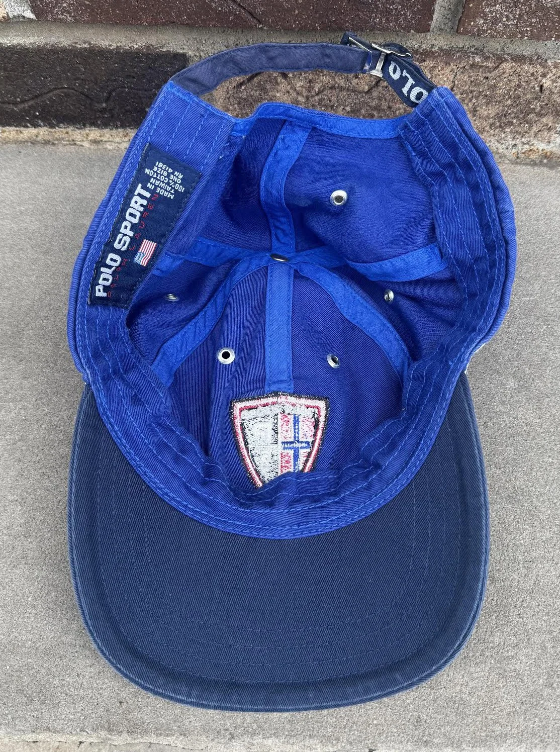 Vintage Polo Sport Ralph Lauren P67 Badge Hat — RootsBK